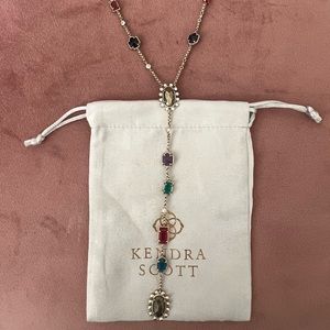 Kendra Scott Y-Necklace - Gold and Jewel Tones